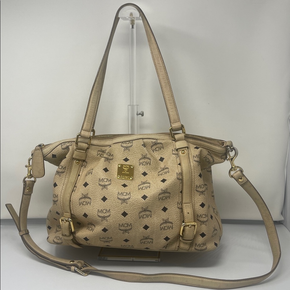 SOLD!!! MCM Visetos Monogram Tote Two-way bag - Picture 4 of 10